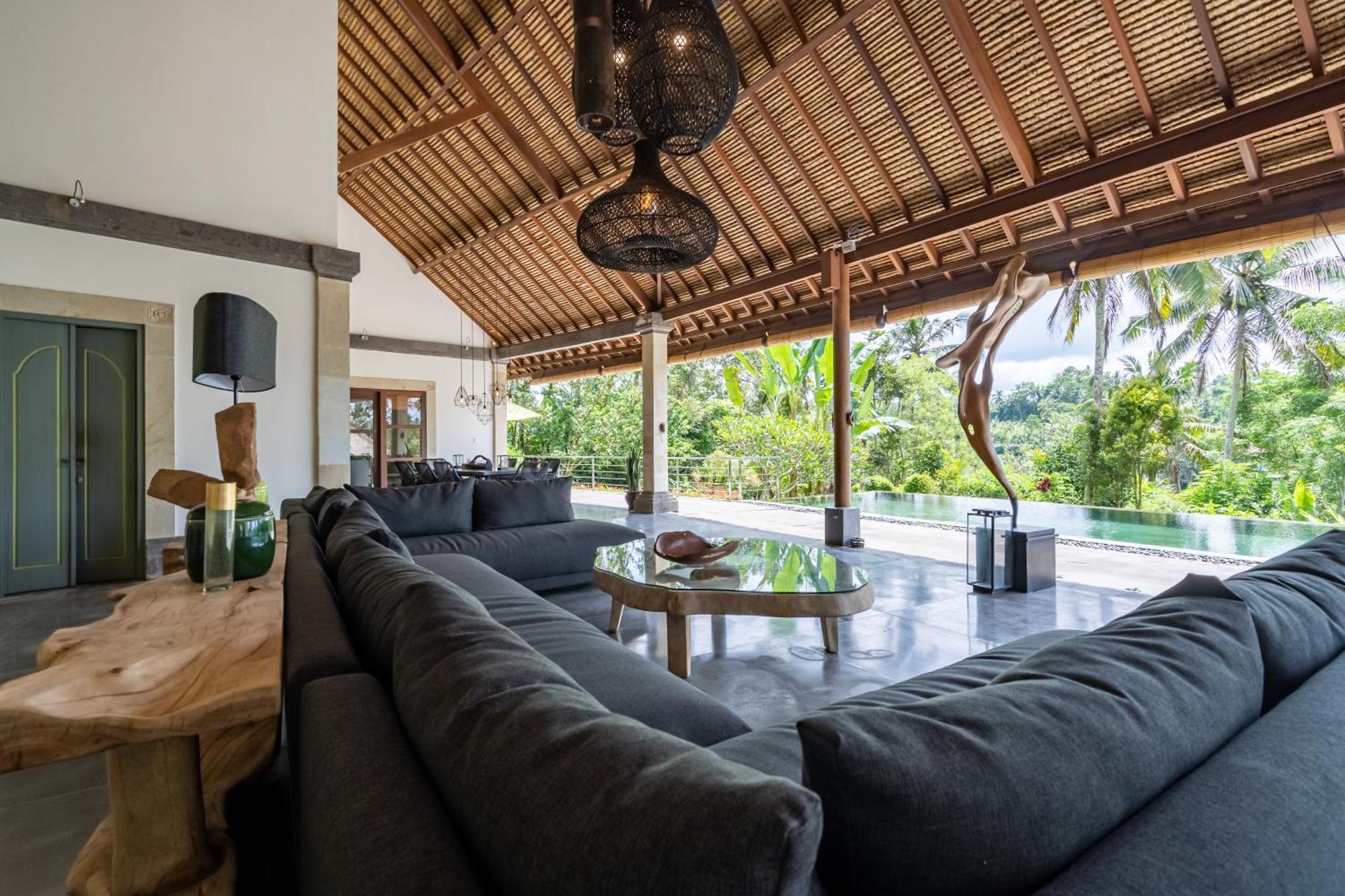 Villa Themma Jungle - Sumptuous 3Br Luxury Villa With Majestic Jungle View North Of Ubud Kültér fotó