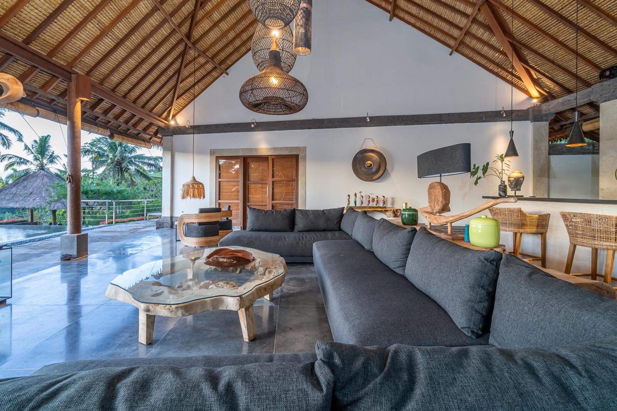 Villa Themma Jungle - Sumptuous 3Br Luxury Villa With Majestic Jungle View North Of Ubud Kültér fotó