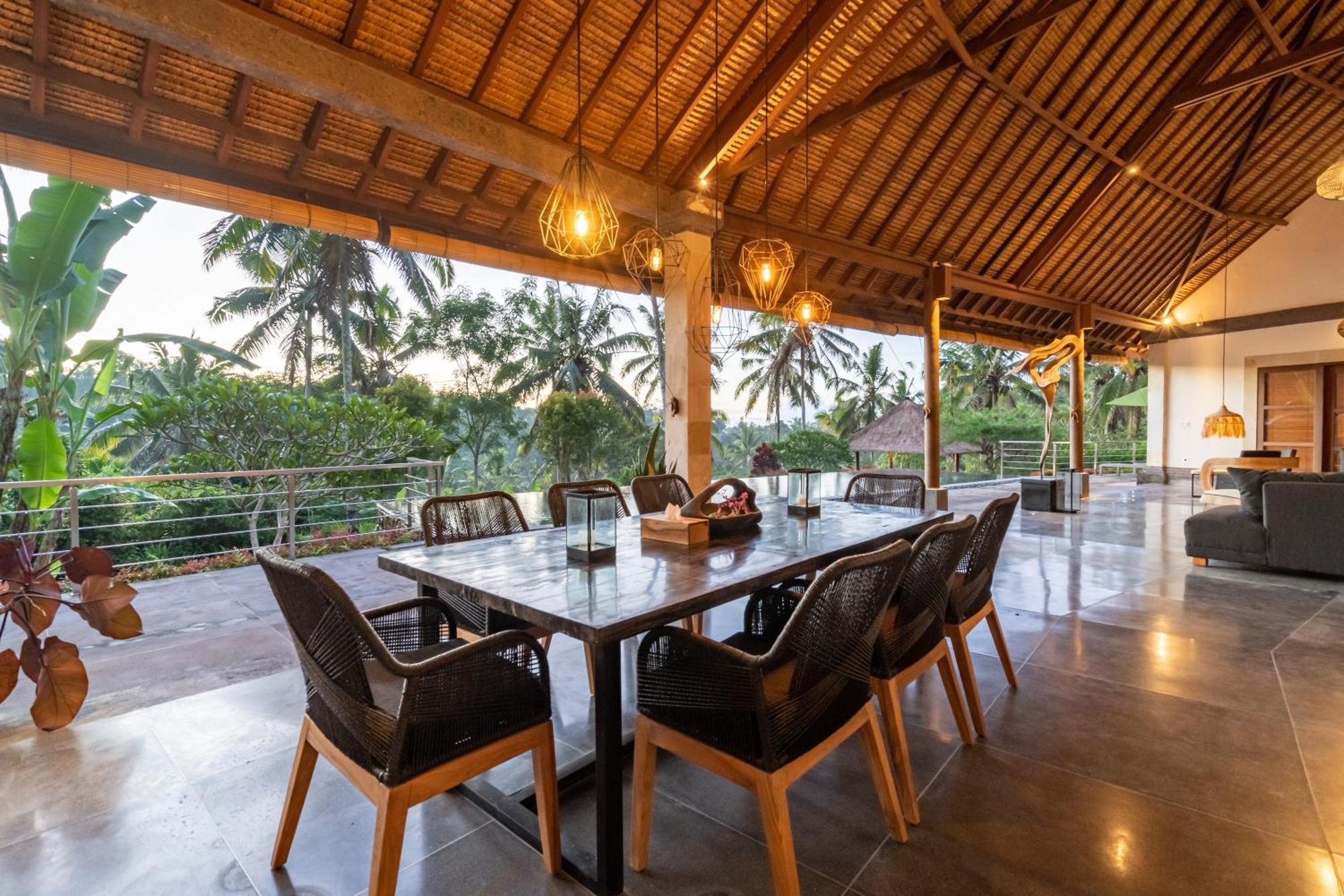 Villa Themma Jungle - Sumptuous 3Br Luxury Villa With Majestic Jungle View North Of Ubud Kültér fotó
